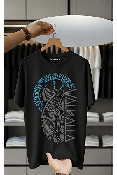 İnazuma Outdoors Unisex Oversize εμπριμέ βαμβακερό μπλουζάκι με κοντό μανίκι ...
