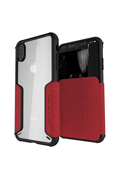 Ghostek Θήκη Πορτοφόλι Exec 3 για iPhone XS Max – Κόκκινο Rage (GHOCAS1072)