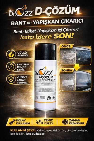 Dr.Ozz D-Çözüm Bant ve Yapışkan Çıkartıcı Etiket Yapışkan İzin Çıkarıcı Söküc...