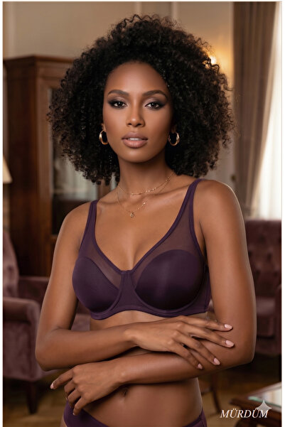 MİSS AYZA İÇTEN GELEN ŞIKLIK Le Jardin 9200 D Cup Underwire Tulle Detailed Bo...