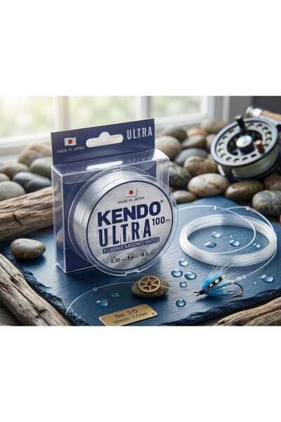 Av Deposu Kendo 0.35mm Ultra Fluorocarbon Coated 100m White Misina İp