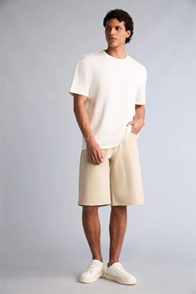 DeFacto 100% Cotton Baggy Fit Bermuda G4210Ax26Sm
