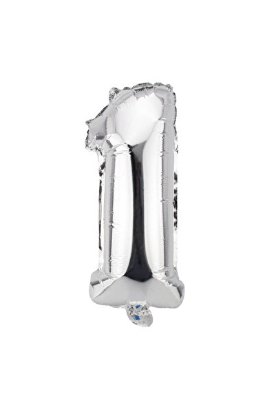 OEM Silver Balloon with Number 1 (40cm)