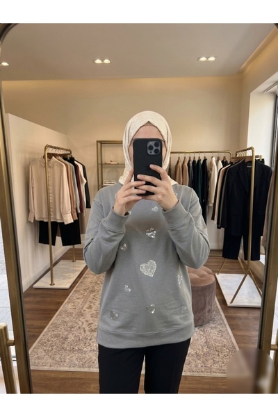 Azram Fashion Kadın kalp desenle tunik