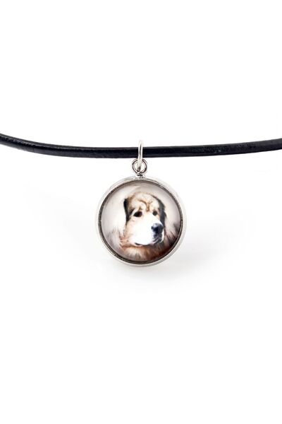 Art - Dog Mastiff Tibetan - pandantiv pentru colier cu fotografia ta, lucrat ...