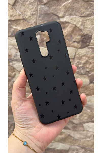 Vip Case Redmi 9 Uyumlu Mini Siyah Yıldız Desenli Silikon Darbe Emici Klasik ...