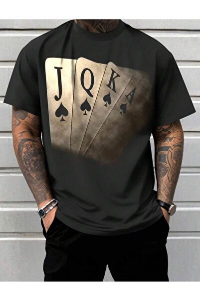 bellanova Sila Trend Unisex Black Oversize Printed T-Shirt Streetwear Comfort...