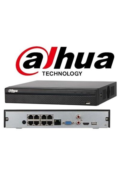 DAHUA 8kanal 8mp 1-diskli PoE NVR Kayıt Cihazı NVR2108HS-8P-T