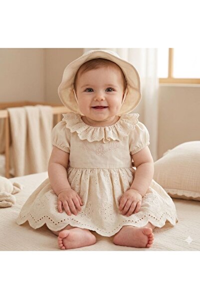 white christmas dresses Mabel Dress in Cream- Infant/Girls (18M-5) Cream / 4 main image 1