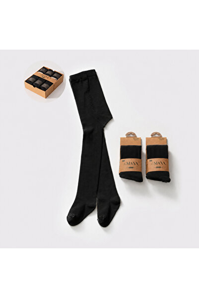 Alya&Alin Baby Plain Pantyhose Black 18-24 Months