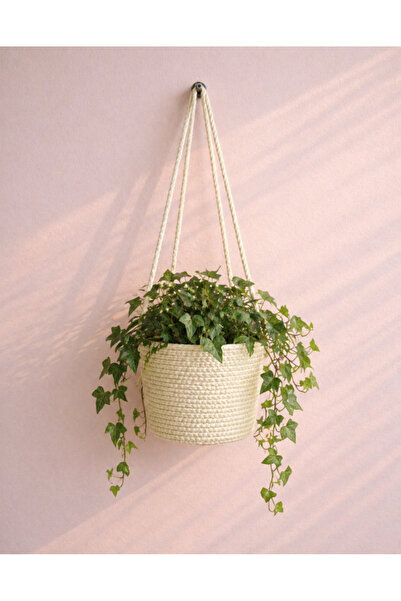 ÖRGÜM Basket Decorative Flower Pot Cover 15X15 cm Plant and Vine Apparatus No...