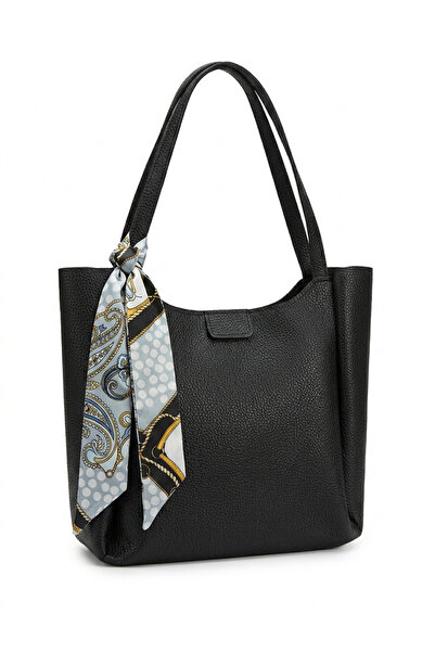 Satuna Women's Scarf Shoulder Bag |   Textured Zippered Daily Bag