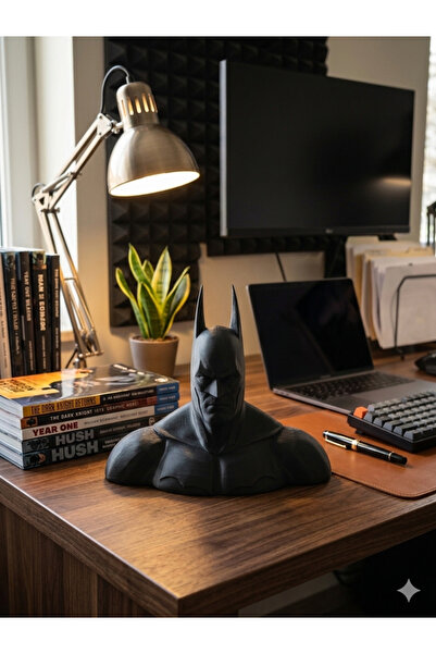 PLA Batman Büst Heykel - 3D Yazıcı Baskı Özel Tasarım Figür Dekoratif Ofis Ma...