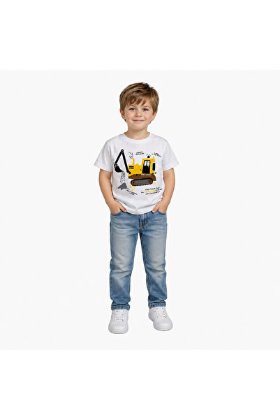 Yale Kids تي شيرت للأولاد من عمر 1-4 سنوات مصنوع من القطن بنسبة 95%