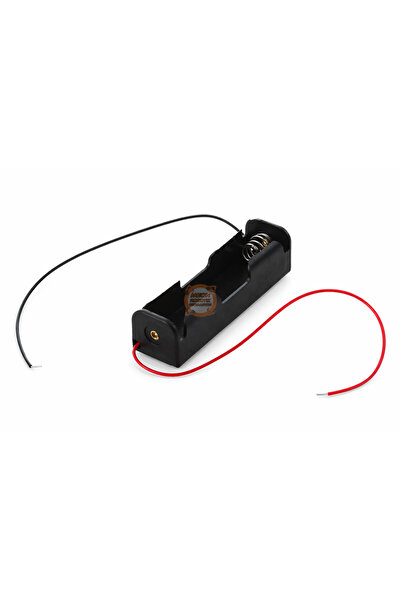 Meon Robotik Otomasyon 18650 Pil Yuvası ABS Tekli Pil Yatağı Kablolu 3.7V Li-...