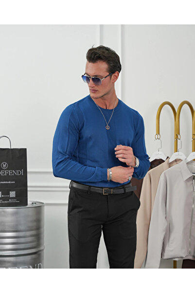 MODEFENDİ Cotton Patterned Slimfit Knitwear