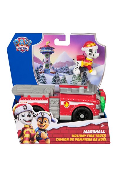 OEM PAW PATROL VEHICLE AND MARSHALL FIGURE WITH CHRISTMAS ACCESSORIES