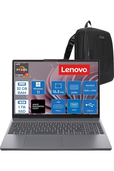 LENOVO Ideapad Slim 3 15ARP10 Amd Ryzen™ 7 7735HS 32GB Ddr5 1tb SSD Radeon™ 6...
