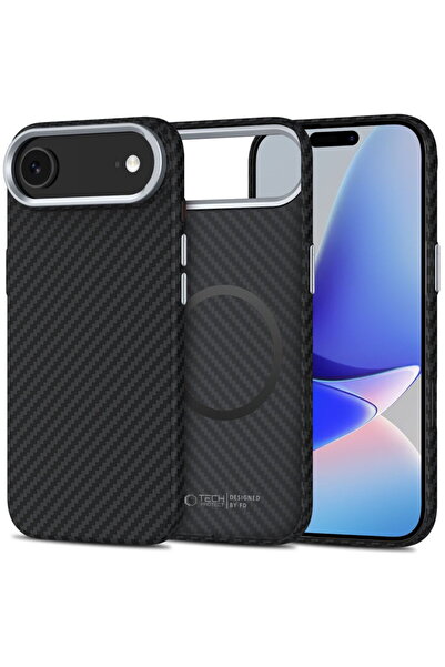 Tech-Protect Husa ION CARBON MAGSAFE IPHONE AIR NEGRU/ARGINTIU