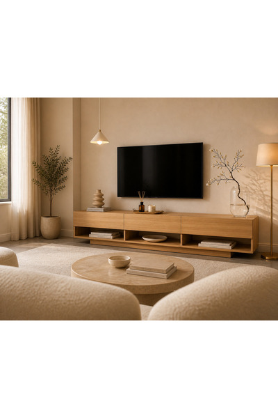 Handmade Ahşap Masif Tv ünitesi