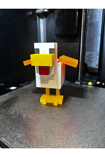 3dprint.market Minecraft Tavuk Figürü Gece Lambası 15 cm – Piksel Stil Dekor