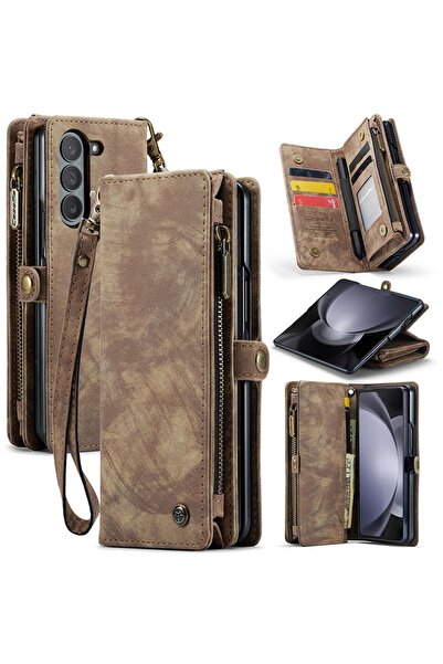 Caseme 008 Θήκη Πορτοφόλι Brown (Samsung Galaxy Z Fold5 5G)