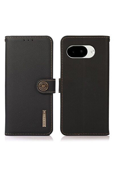 KHAZNEH Δερμάτινη Θήκη Πορτοφόλι Black (Google Pixel 10a 5G)