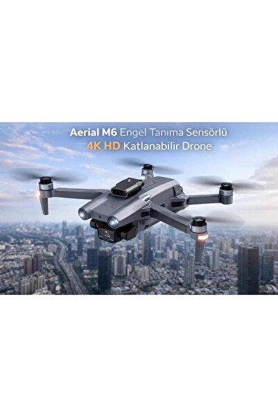 LEIDORY M6 Engel Tanıma Sensörlü,4K HD Özellikli Katlanabilir Drone
