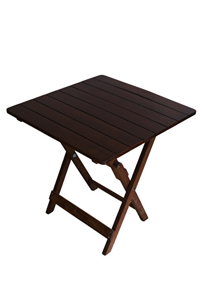 ARMES EV CONCEPT Ahşap Katlanabilir Mutfak, Balkon, Ev ve Kamp Masası 60x60 c...