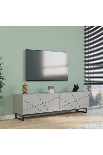 Nilah Axis Modern Tv Sehpası Kum Taşı