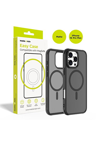 Mobile Origin Husa Hybrid MagSafe Θήκη, ματ μαύρο - iPhone 16 Pro Max
