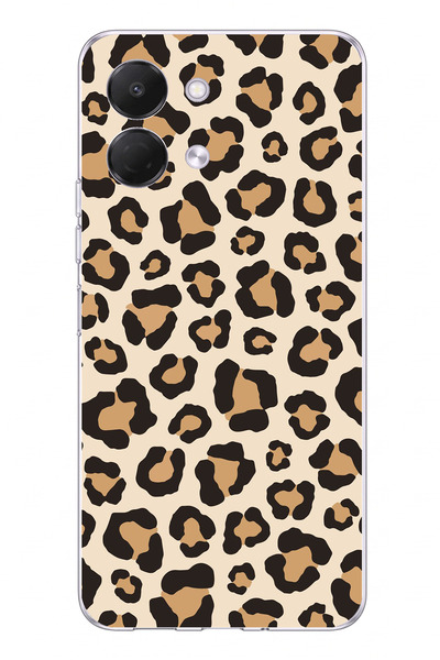 TechTree Tecno Spark GO 3 Uyumlu Vahşi Zarafet Leopar Desenli Baskılı Silikon...