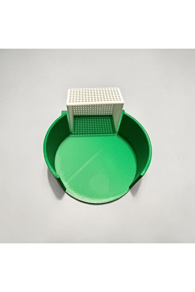 NozzleWorks Futbol Sahası Temalı Bardak Altlığı – 3D Baskı Mini Kale Detaylı Dekoratif Coaster