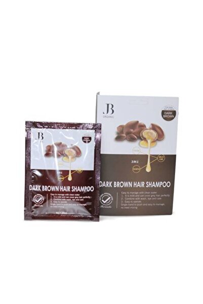 GP Organic 3×1 Hair Dye Shampoo with Argan Oil Dark Brown- 25ml