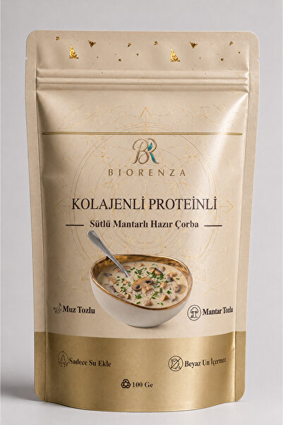 Biorenza KOLAJENLİ PROTEİNLİ SÜTLÜ MANTARLI HAZIR ÇORBA – TOZ ÇORBA KARIŞIMI ...