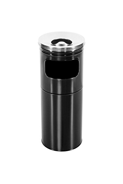 Other Cos gunoi negru cu scrumiera inox 15 litri