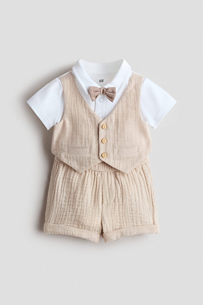 H&M 2 Parçalı Pamuklu Şık Set
