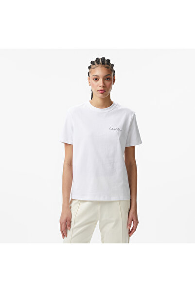 Calvin Klein Classic Graphic Kadın Beyaz T-Shirt