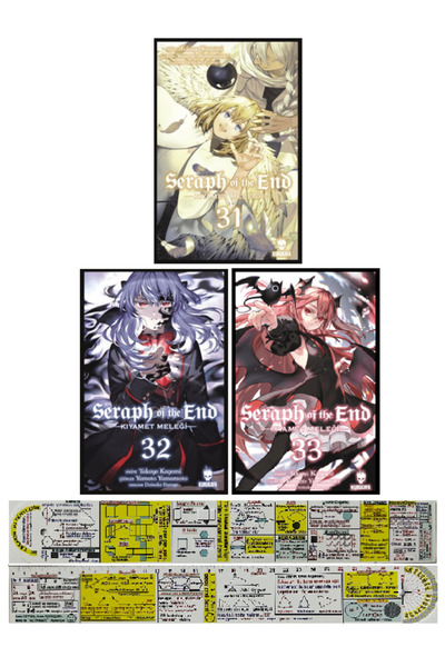 Kurukafa Yayınevi Seraph of the End 31-32-33. Ciltler Manga Seti + Özel Cetvel