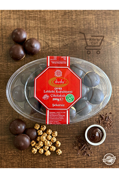 dudu çerez Çikolata Kaplı Leblebi Kurabiyesi 200 Gr