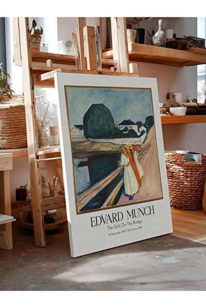 Postifull Edvard Munch - the Girls on the Bridge, Canvas Painting, Art Series...