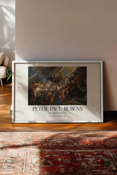 Postifull Peter Paul Rubens - Pad Fajetona, slika u belom okviru, umetnička s...
