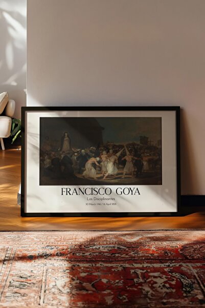 Postifull Francisco Goya - Los Disciplinantes, Tablou înrămat negru, Seria de...