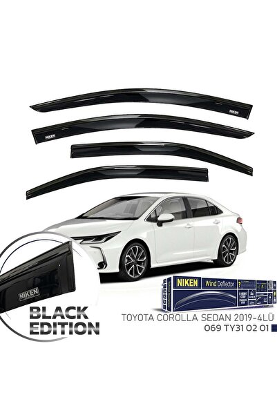 Niken ENTUGARAJ Toyota Corolla Cam Rüzgarlığı Sedan Siyah Kromlu 2019- 4'lü