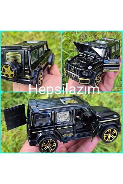 Hepsilazım G63 AMG Brabus Metal Oyuncak Araba Mercedes 14 Cm ÇekBırak Kaput B...