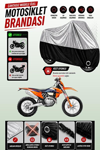 Cemku Twin غطاء محرك متوافق مع KTM 530 EXC باللون الرمادي من الأعلى والأسود م...
