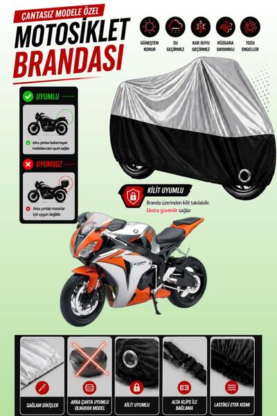 Cemku Twin غطاء محرك متوافق مع هوندا CBR 1000 RR باللون الرمادي من الأعلى وال...