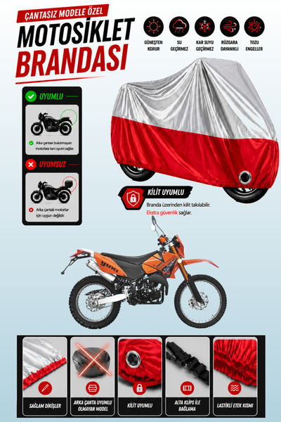 Cemku Twin Top Gray - Bottom Red Yuki Yk250Gy-7 Tracker Compatible Engine Cov...