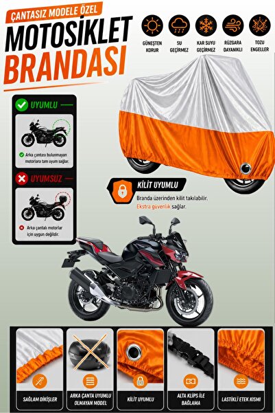 Cemku Twin غطاء محرك متوافق مع كاواساكي Z 400 باللون الرمادي من الأعلى والبرت...