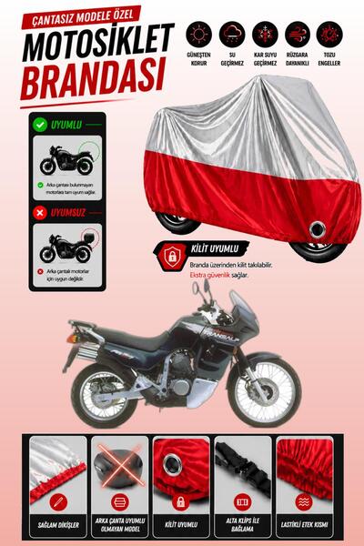 Cemku Twin Top Gray - Bottom Red Honda XL 600 Transalp Compatible Engine Cove...